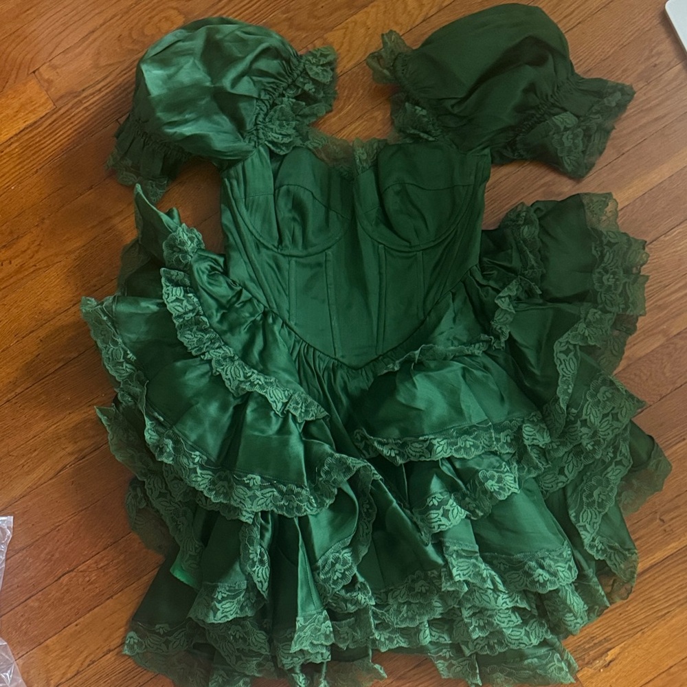 Selkie Cecile Dress in Pine - Picture 4 of 8